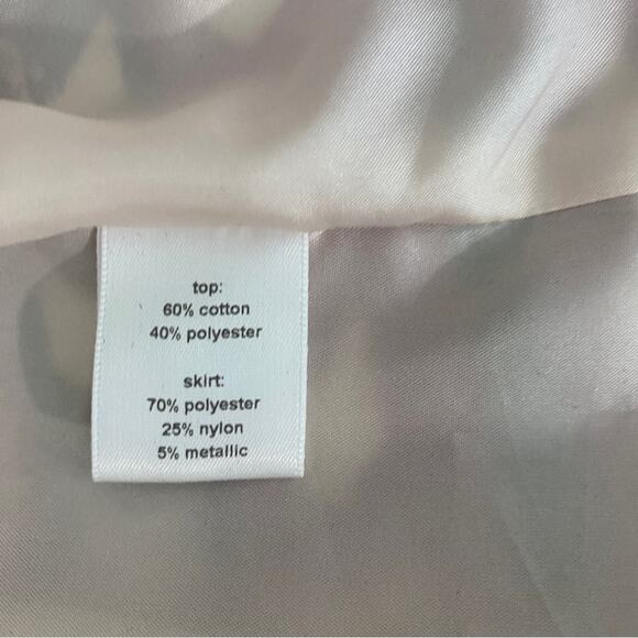 Anthropologie Hutch Blue Fit & Flare Metallic Arrowhead Short Mini Dress Size 8 - Picture 10 of 10